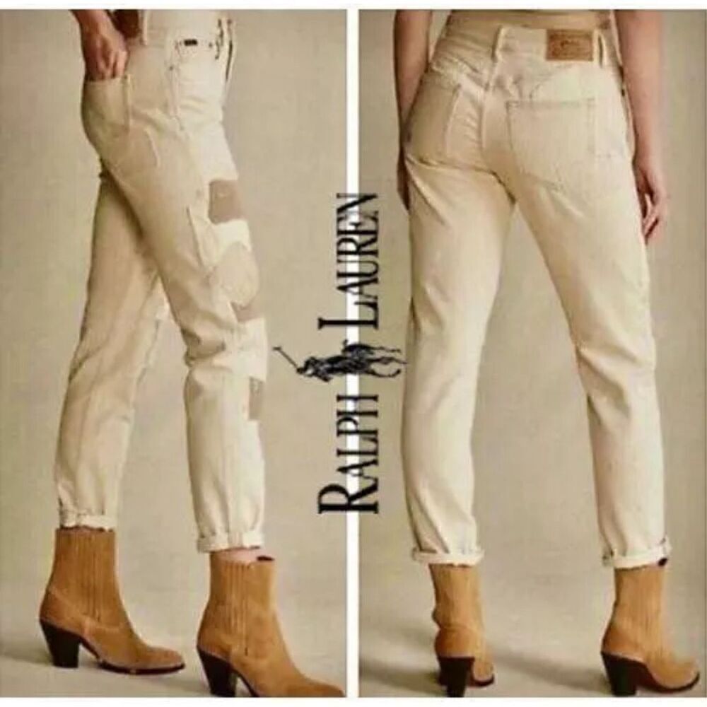 Polo Ralph Lauren “The Avery Boyfriend” patch Jeans